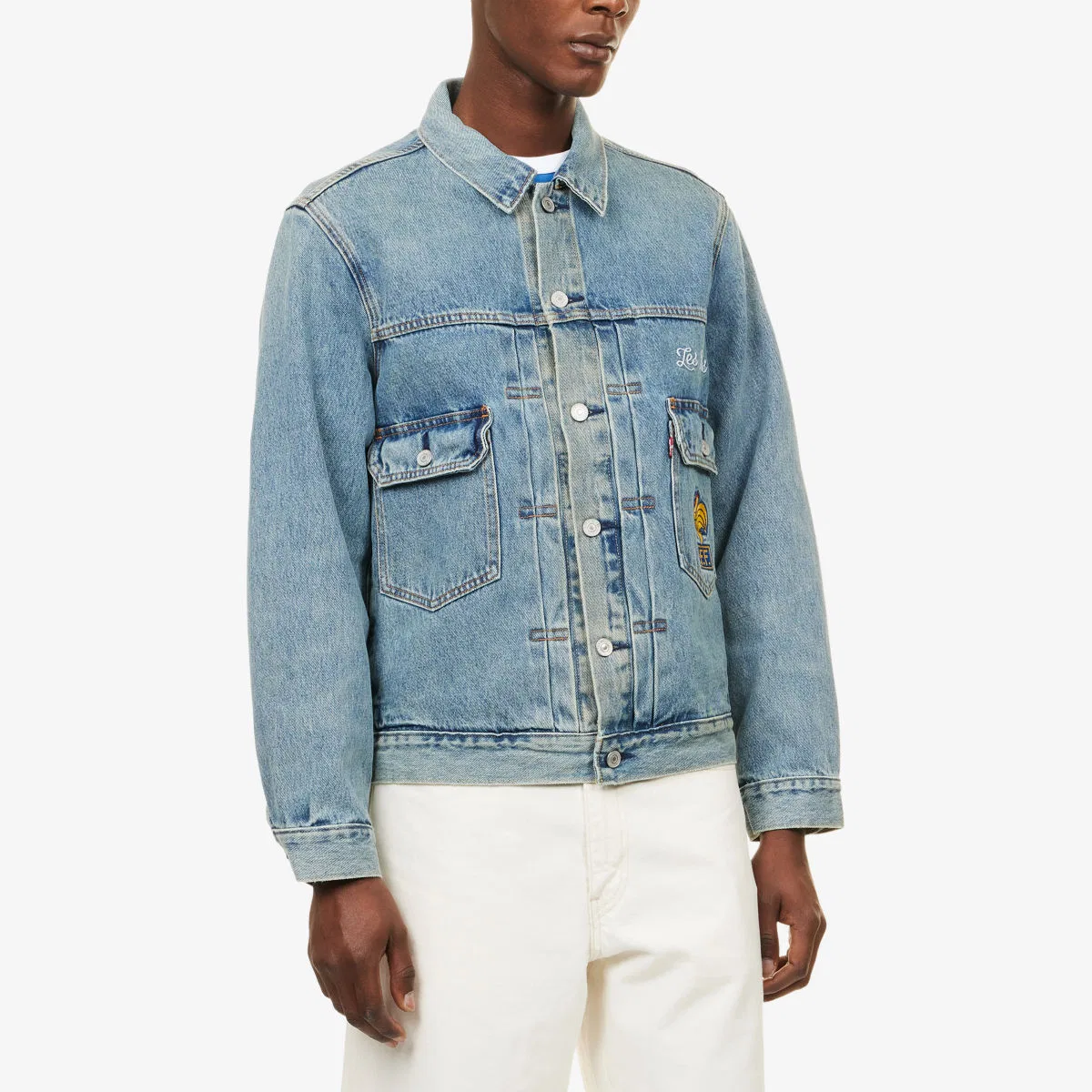 Джинсовая куртка Levi's x Чемпионат мира по футболу во Франции fff Levis, мультиколор — фото 3