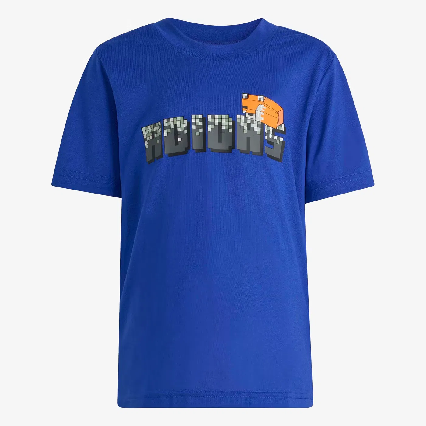 Футболка тренировочная с принтом Minecraft Adidas, синяя