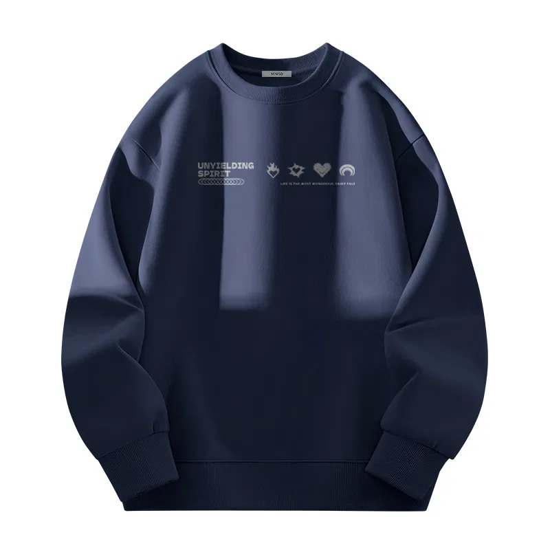Детский свитшот с круглым вырезом MINISO, Navy Blue