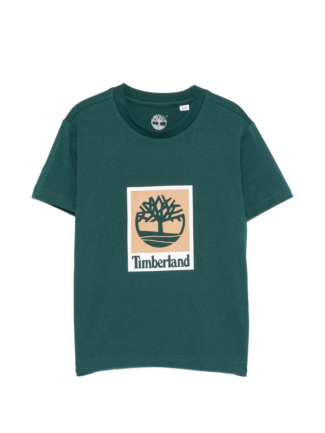 Футболка с логотипом Timberland Kids, зеленый
