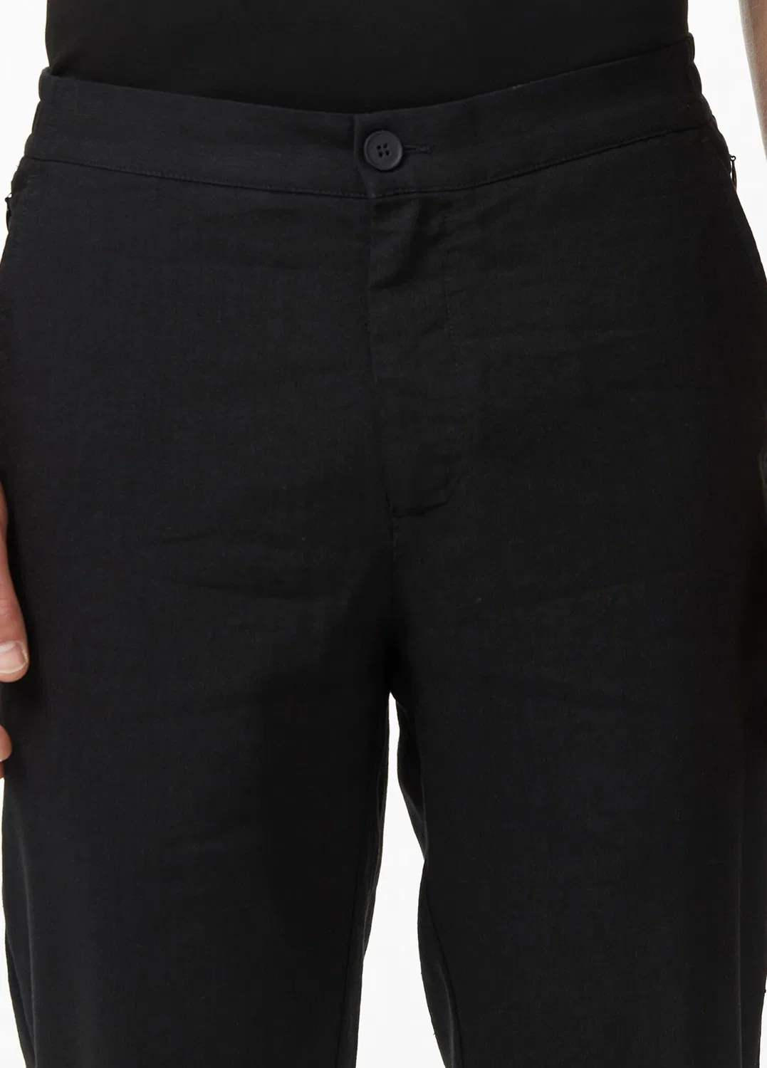 Брюки Tapered Fit Lacoste, black — фото 4