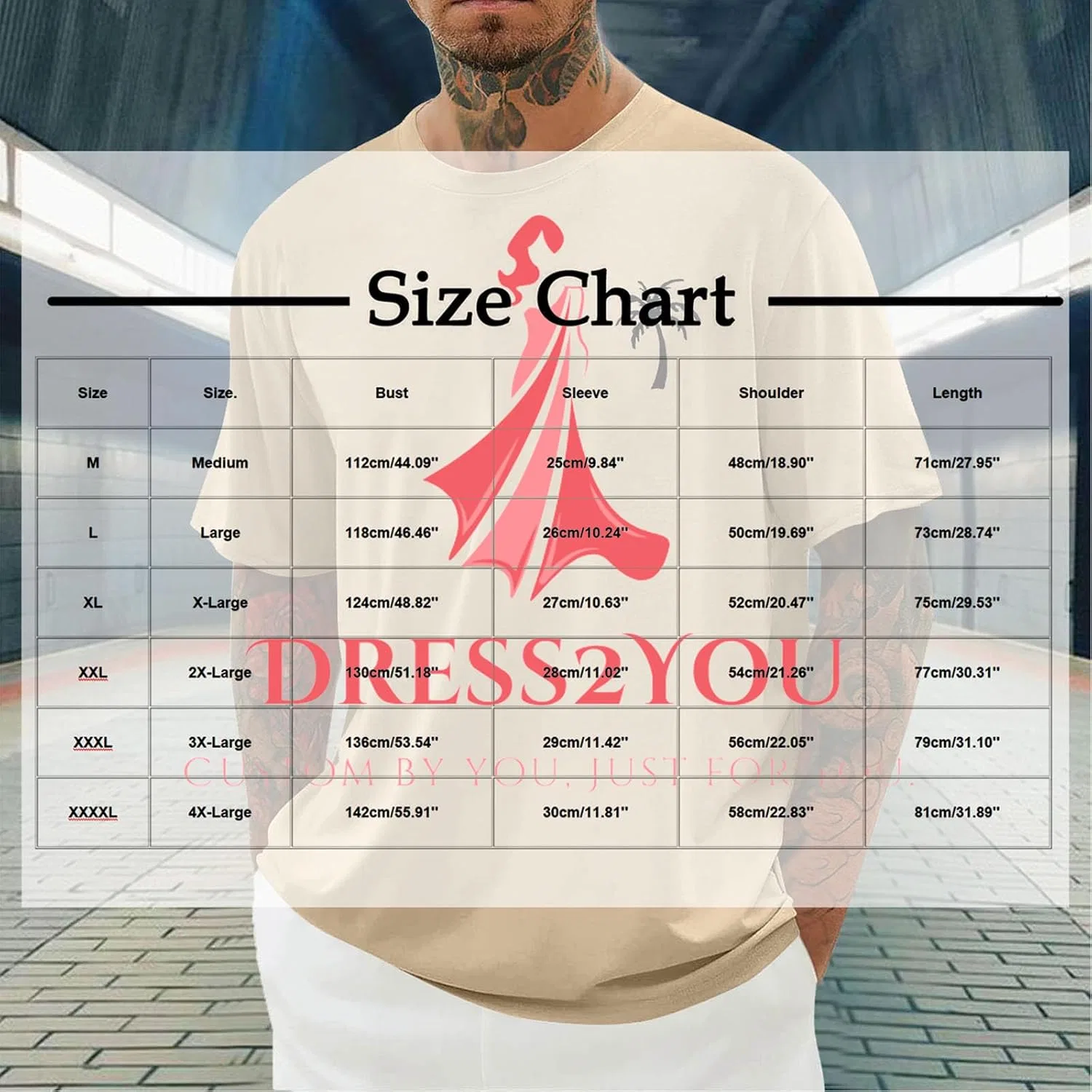 Мужская футболка с минималистичным принтом Dress2You, Red — фото 3