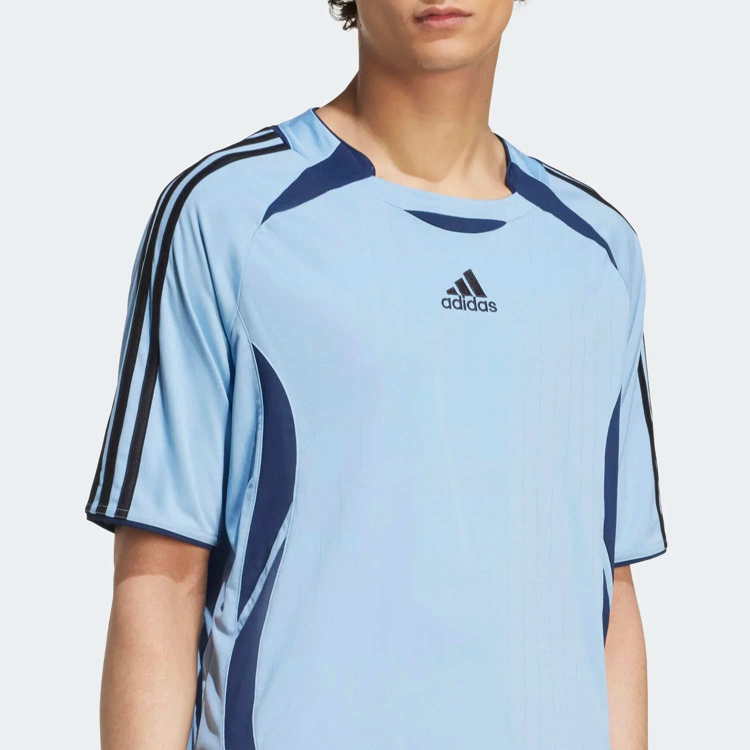 Мужская футболка с принтом Adidas Originals, Ash Blue/Black — фото 3
