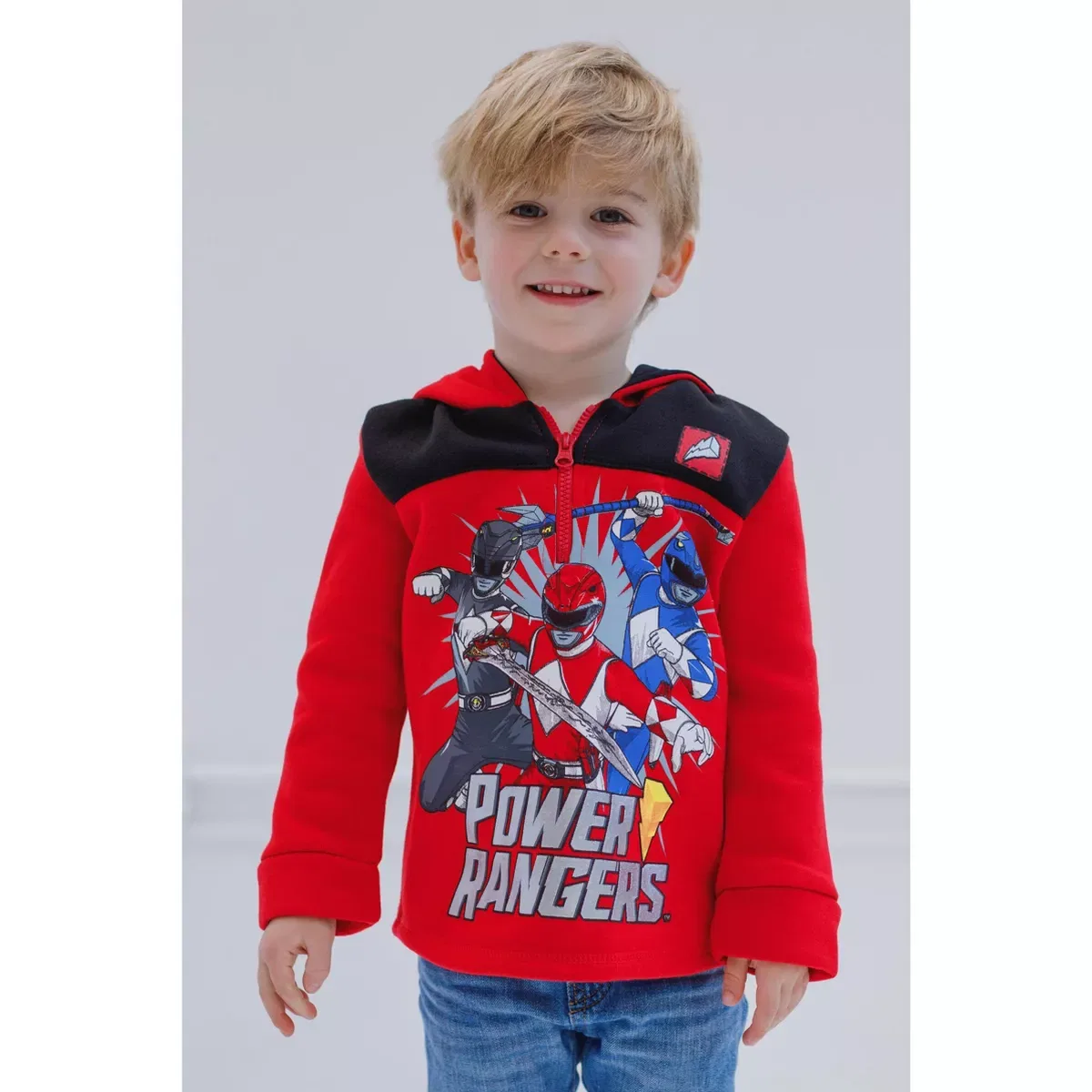 Детское худи с принтом Mighty Morphin Power Rangers Fleece Hoodie Power Rangers, Red — фото 3