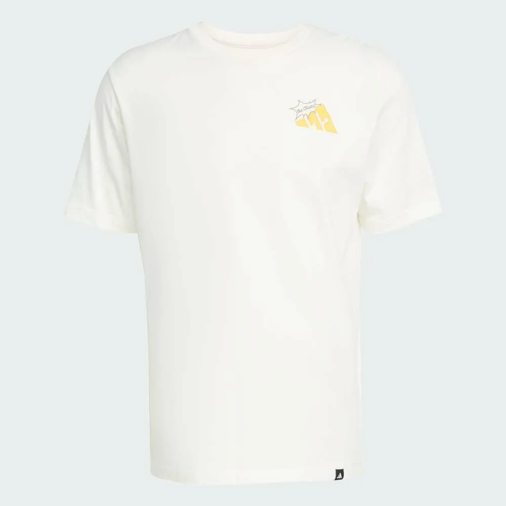 Футболка с капюшоном и графическим изображением жареного сыра Adidas, white — фото 4