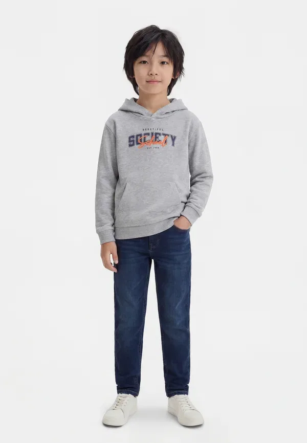 Худи с капюшоном Lucas из хлопка Name It, Grey, серый
