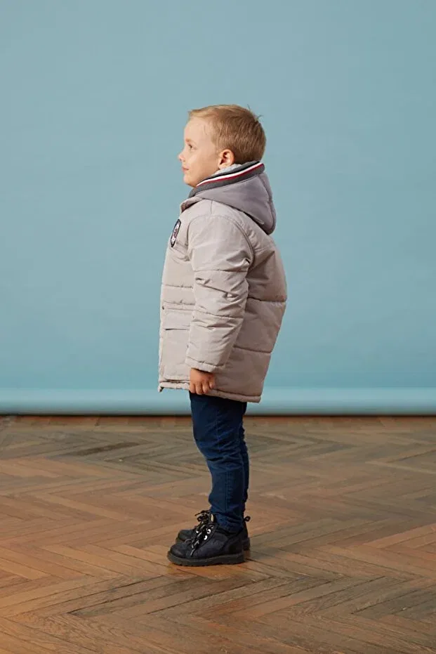Детское пальто для девочек с капюшоном Men Anorak, Beige — фото 2