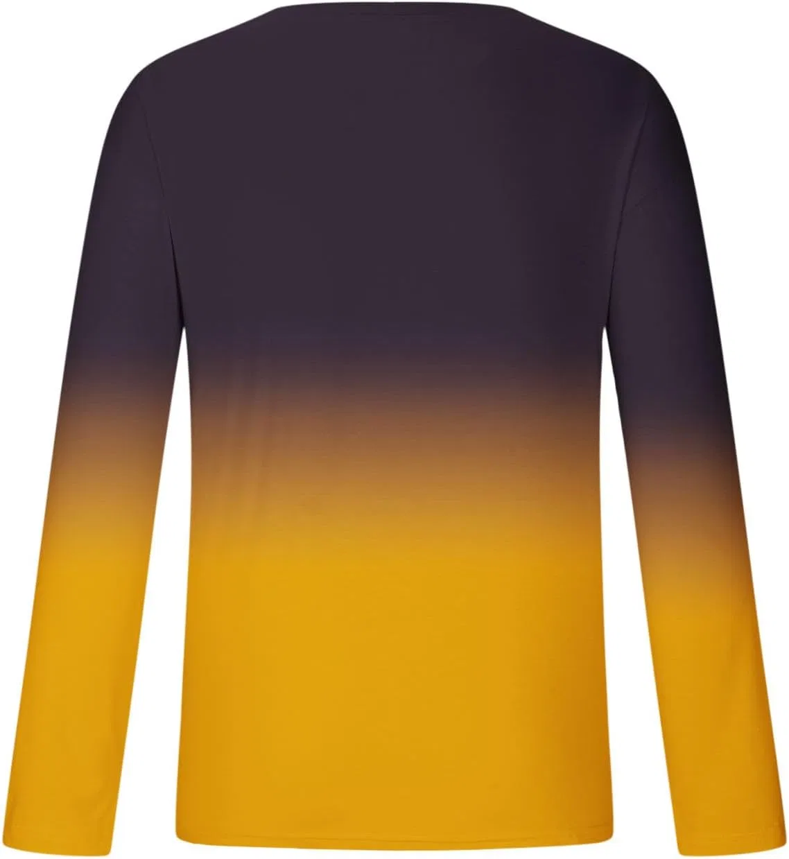 Мужская футболка с градиентным принтом, Long Sleeve, Yellow — фото 4