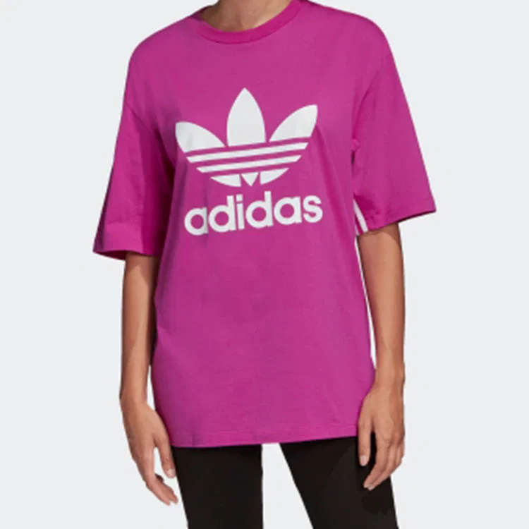 Женская футболка с принтом Adidas Originals, Bright Purple — фото 3