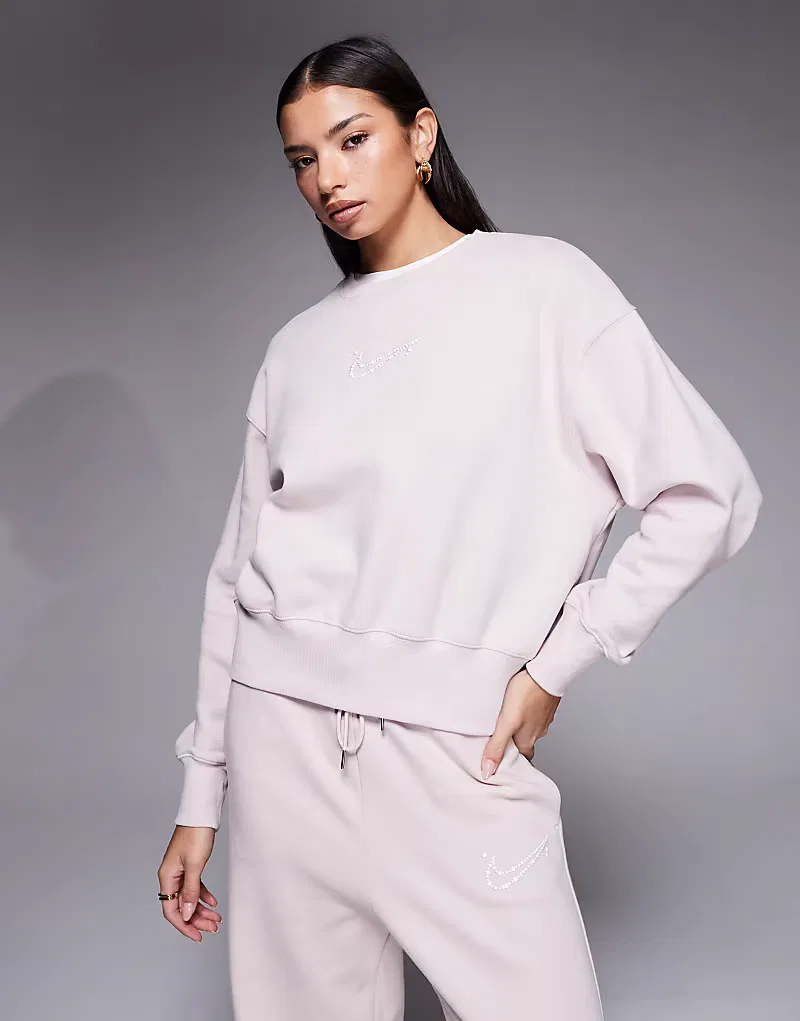 Толстовка оверсайз Phoenix Fleece Nike, розовый — фото 2