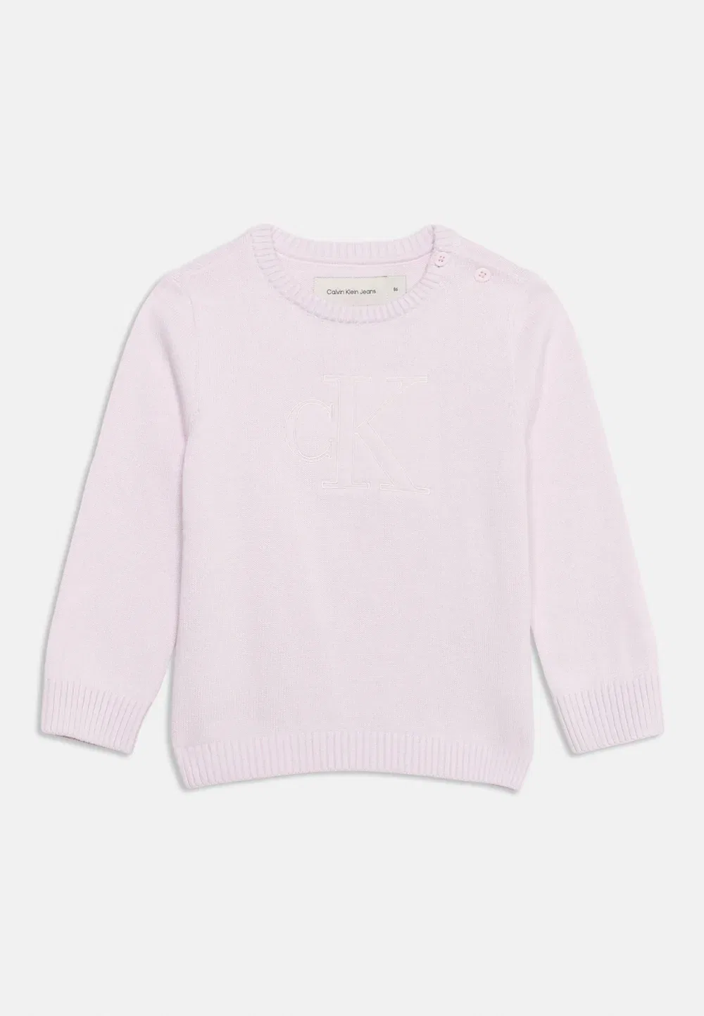 Свитер с монологом, унисекс - джемпер Calvin Klein Jeans, Orchid Ice