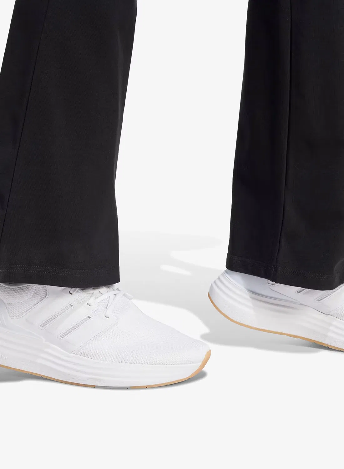 Леггинсы расклешенные с логотипом Adidas, черный — фото 3