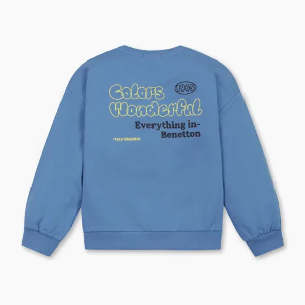 Свитшот с графическим принтом, Benettonkids, разноцветный — фото 3