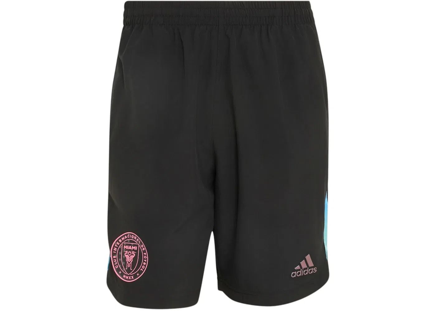 Мужские шорты с принтом Adidas x Audi Revolut F1 Team Inter Miami Shorts Adidas, Black/Multicolor