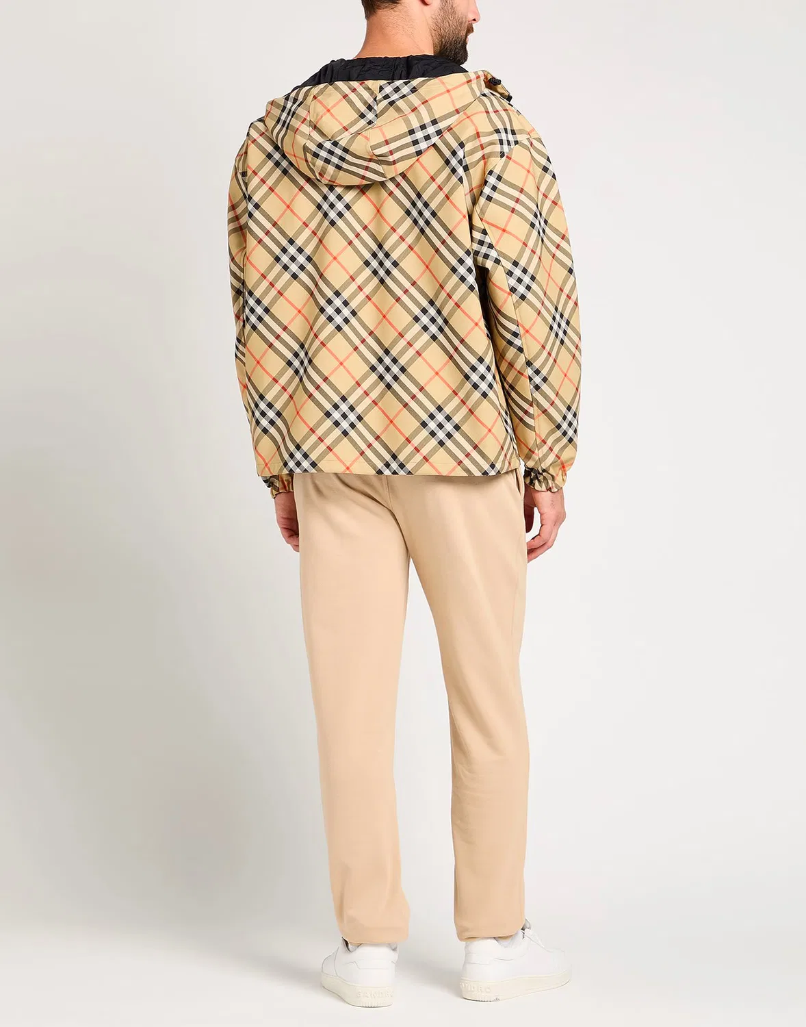 Мужская куртка с вышитым логотипом Burberry, коричневый — фото 4