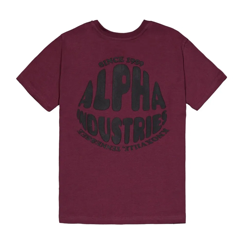 Футболка с коротким рукавом Logo Bp Alpha Industries, фиолетовый — фото 2