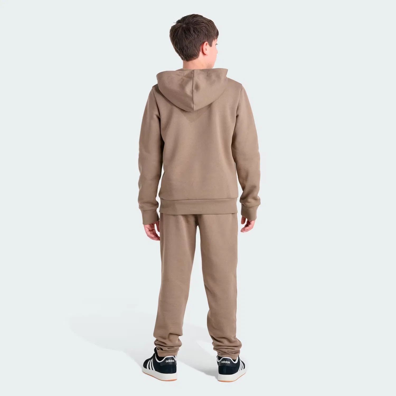 Детский комплект из флиса, толстовка с капюшоном и штаны essential Adidas Sportswear, khaki six
