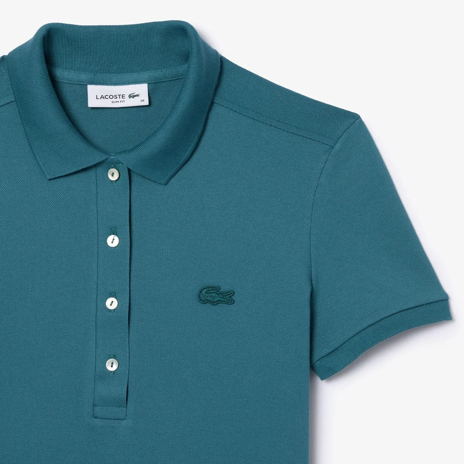 Поло Lacoste L.12.d Hydro, женское, slim fit — фото 2
