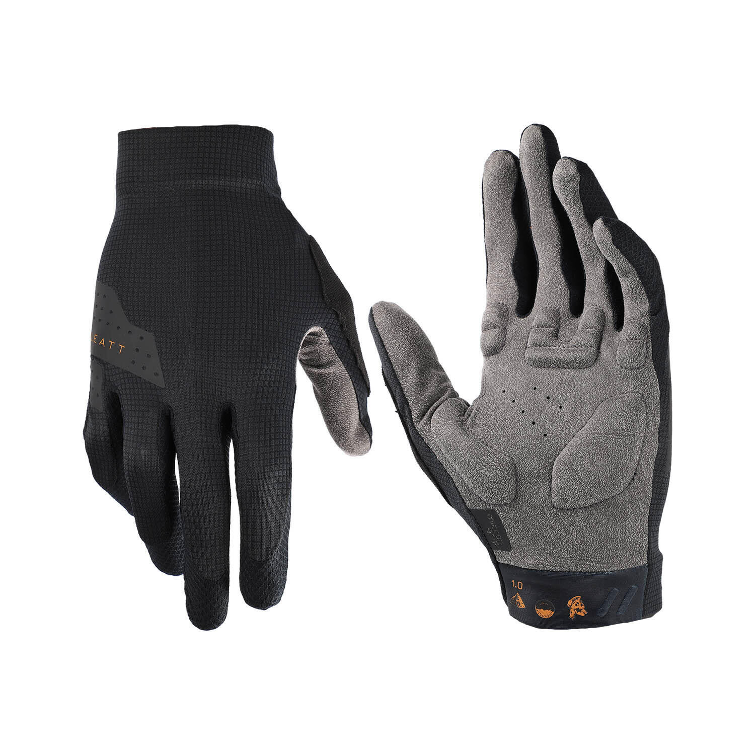 

Перчатки MTB 1.0 Padded Palm Gloves Black LEATT, черный черный