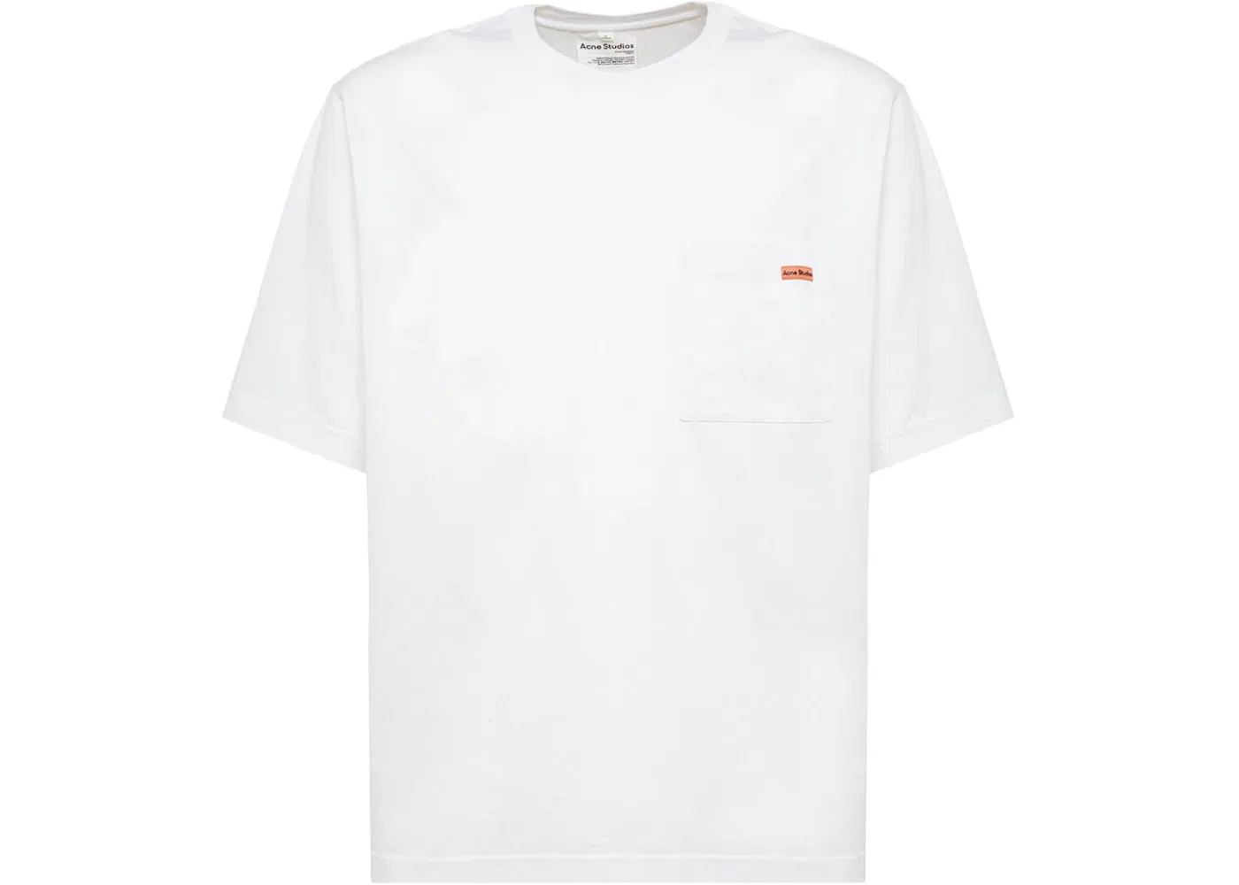 Мужская футболка с логотипом Acne Studios T-Shirt, Optic White