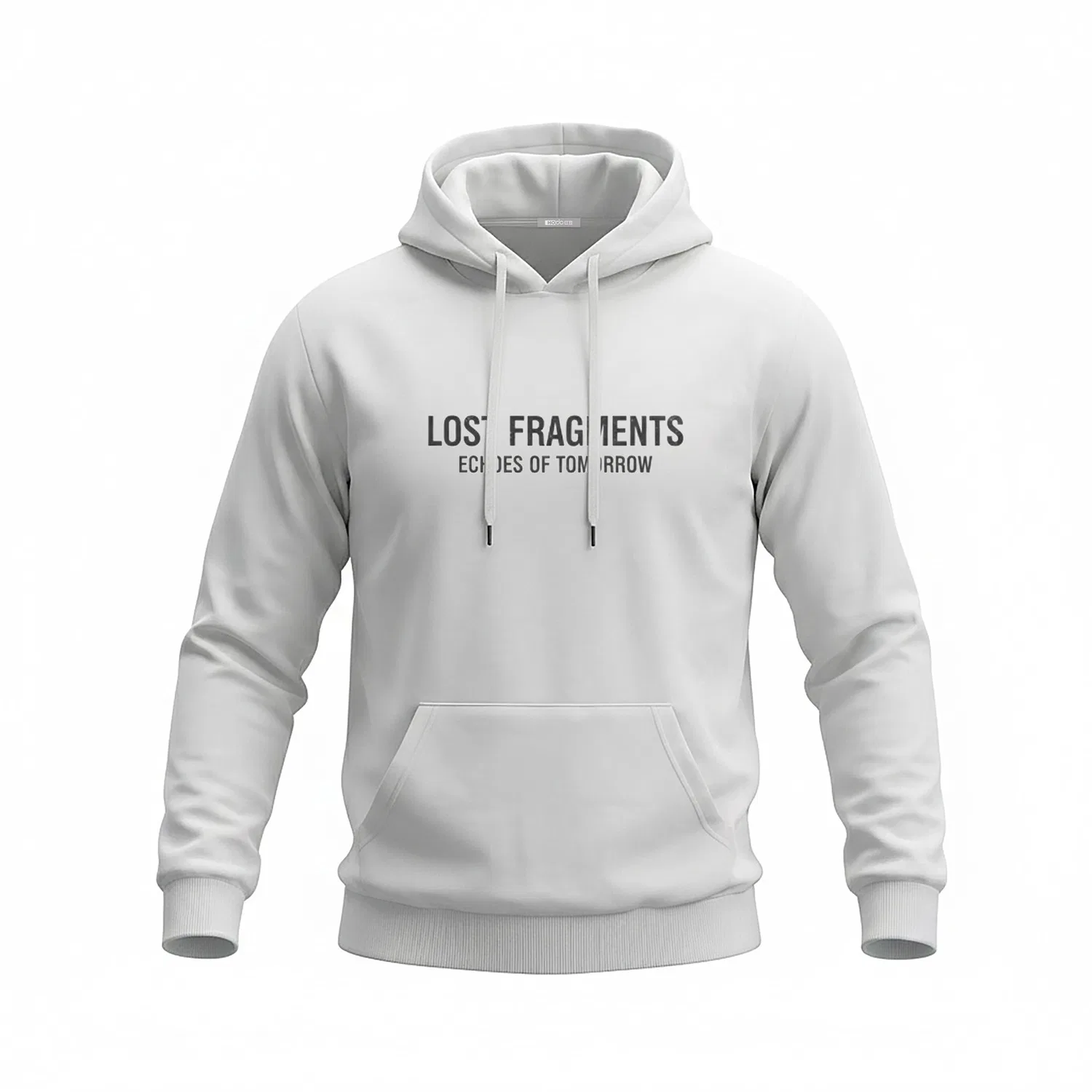 Детский худи с капюшоном с принтом LOST FRAGMENTS Red bean, White