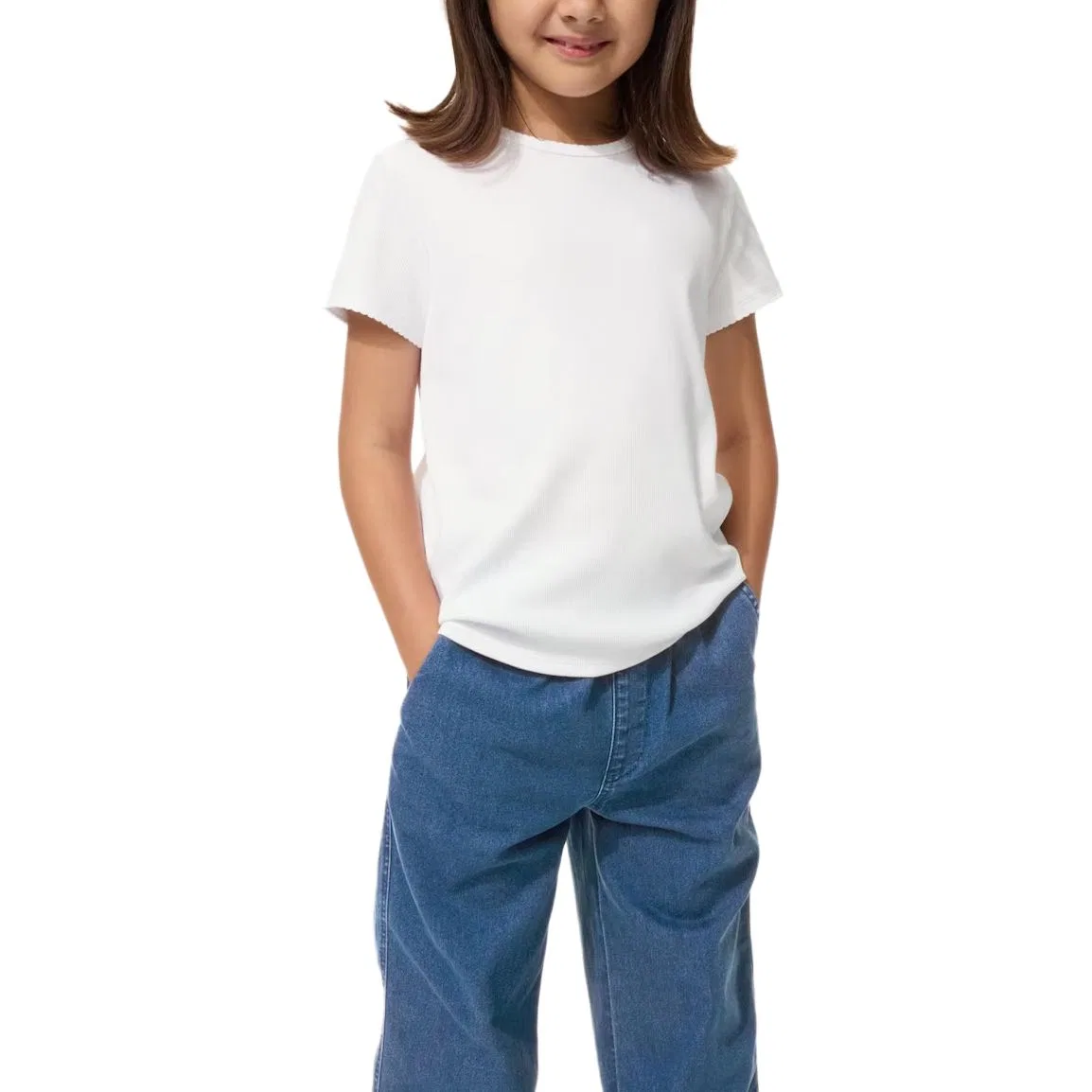 Футболка детская с круглым вырезом UNIQLO, White