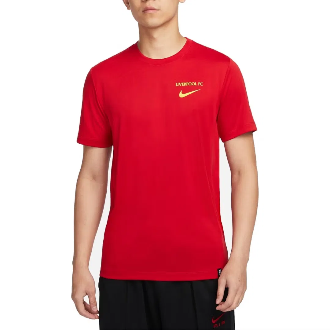 Футболка с принтом Liverpool FC Nike, красно-желтая