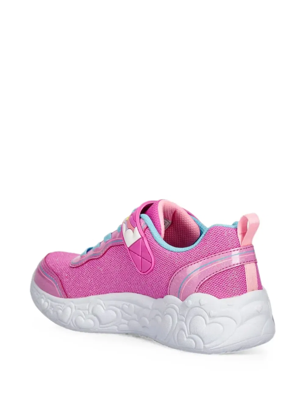Кроссовки на липучках Heart Lights Skechers, розовый — фото 2