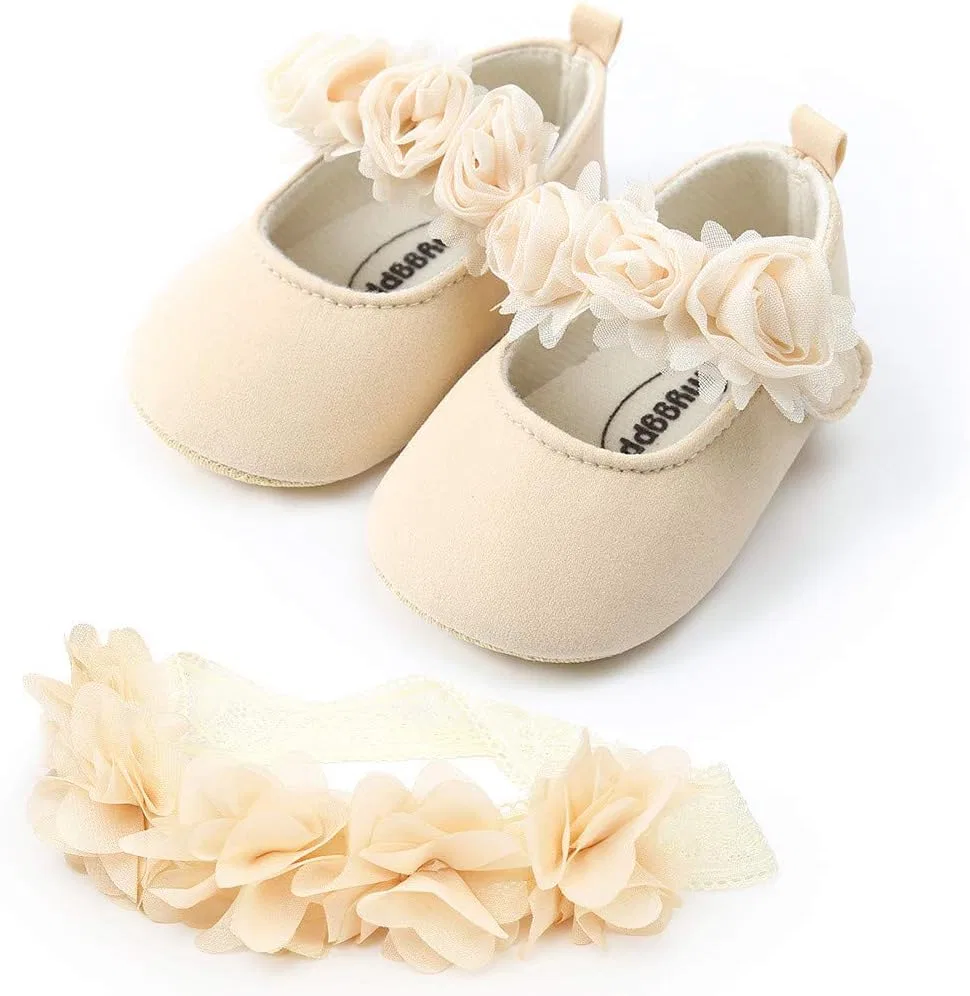 Детские туфли Мэри Джейн для девочек HsdsBebe, Flower Khaki — фото 2