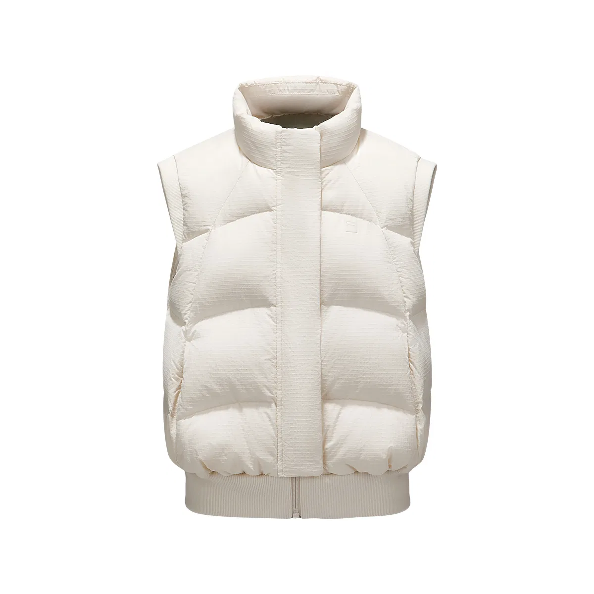 Детский жилет с воротником-стойкой FILA KIDS Down Vests Stand Collar Moderate, Albumen White