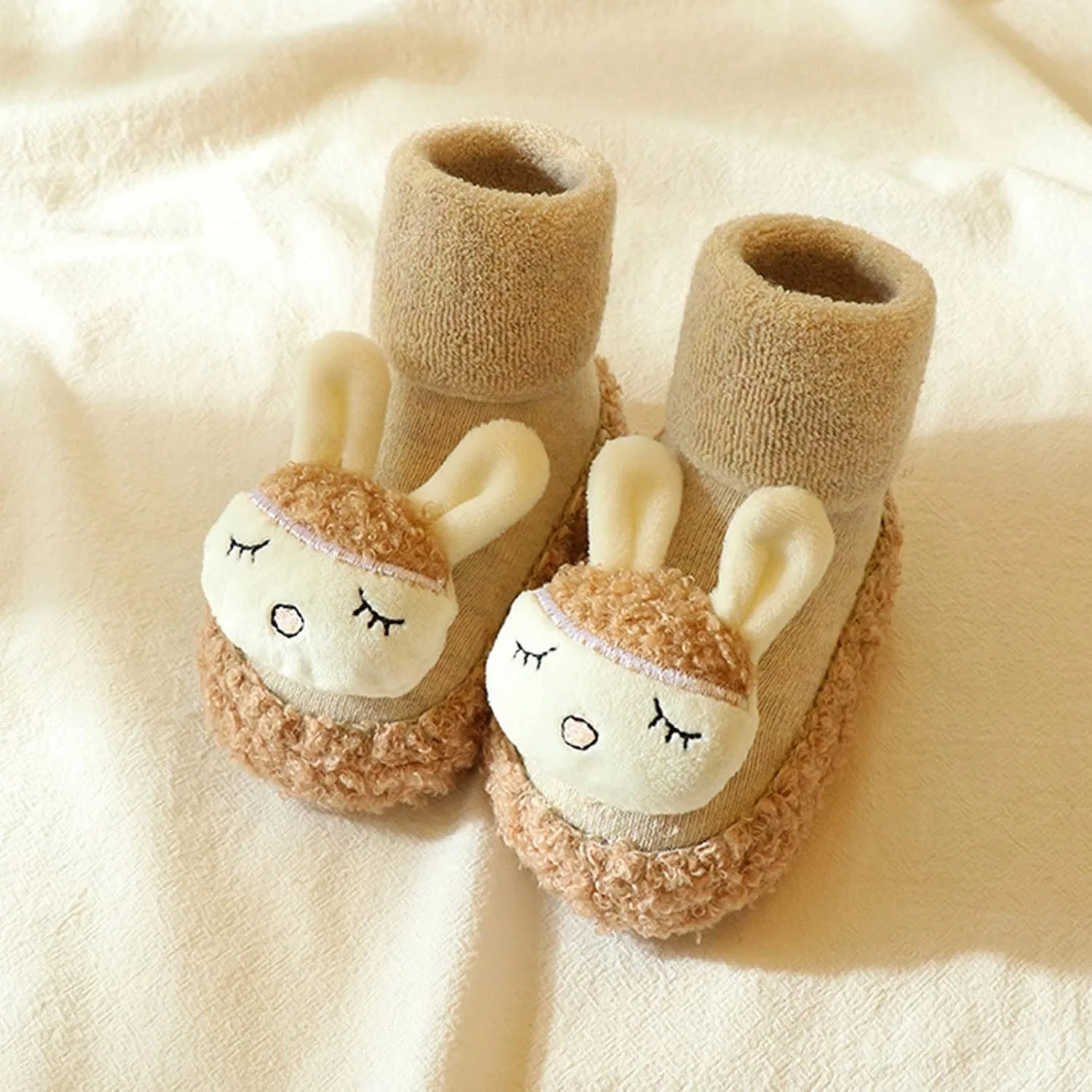 Детские ботинки Мэри Джейн с принтом для мальчиков и девочек, Beige — фото 2