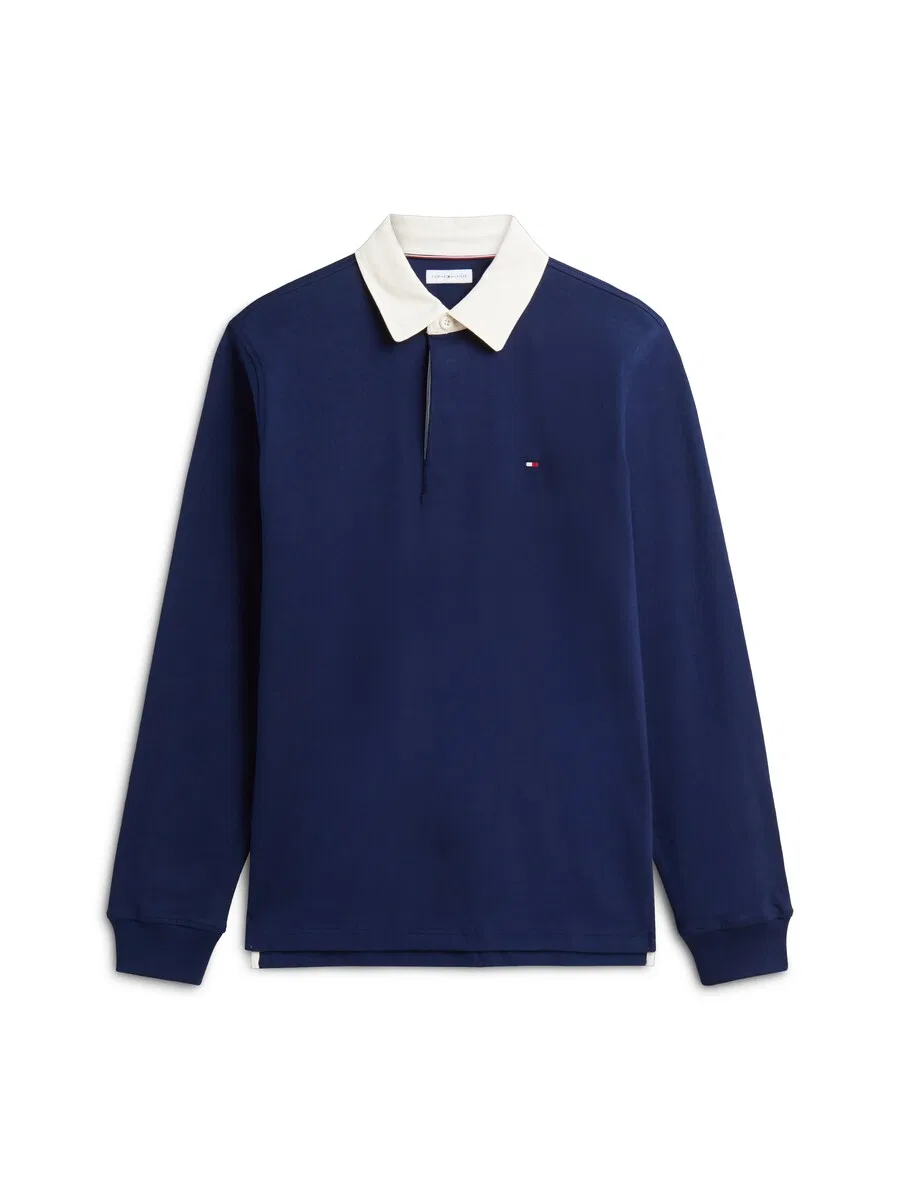 Футболка TOMMY HILFIGER ESSENTIAL темно-синего цвета