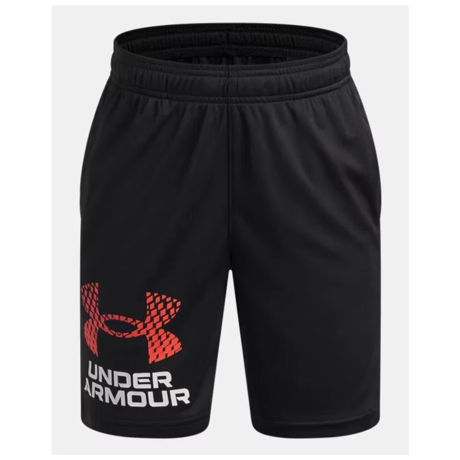 Детские шорты с логотипом UA Tech Logo Shorts Under Armour, Черно-красный