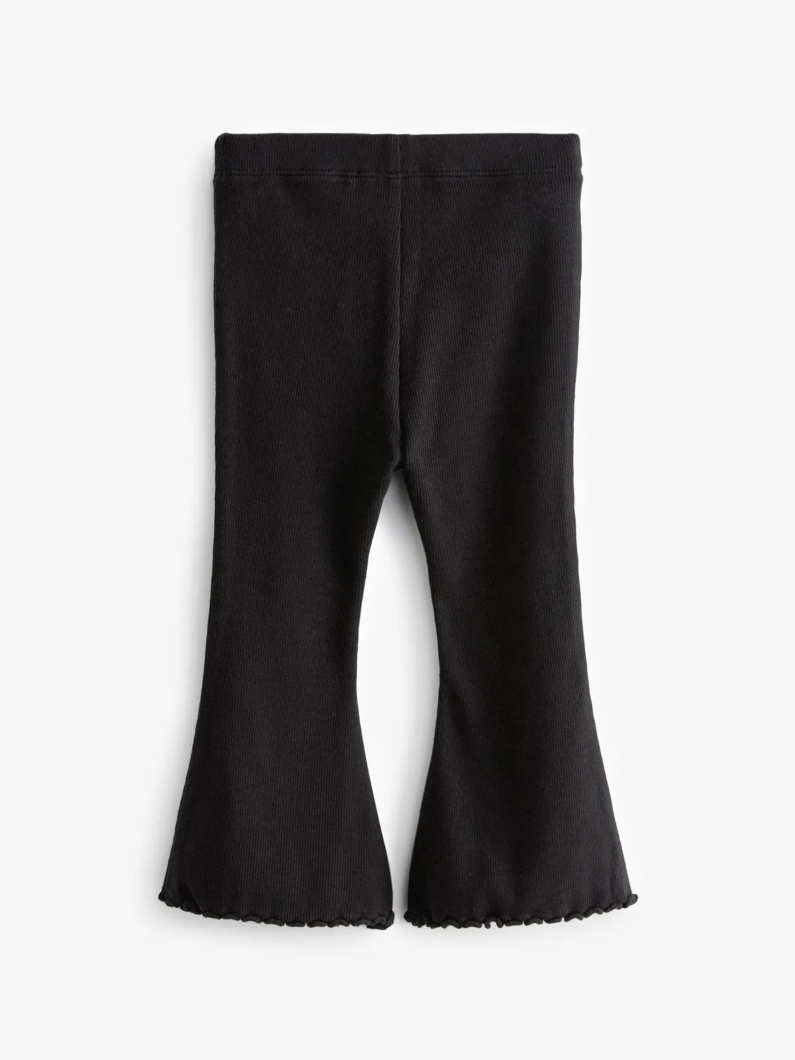 Леггинсы расклешенные Black Rib Flare Leggings Next, черный — фото 2