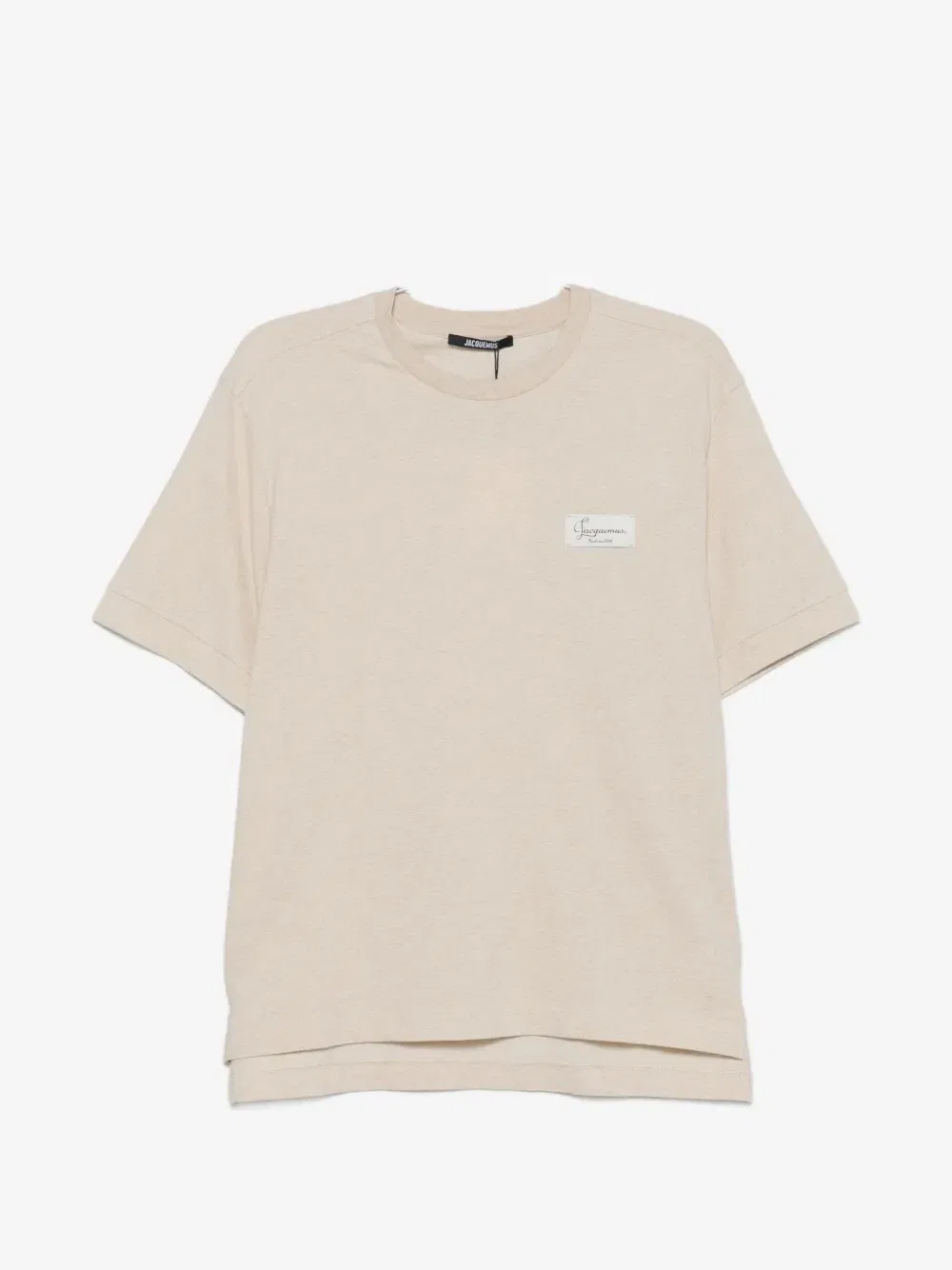 Футболка с логотипом-нашивкой JACQUEMUS, бежевый