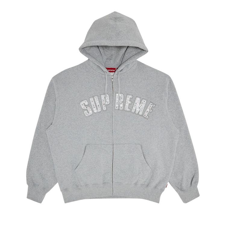 

Толстовка Supreme x B.B. Simon Zip Up Hooded Sweatshirt, Heather Grey