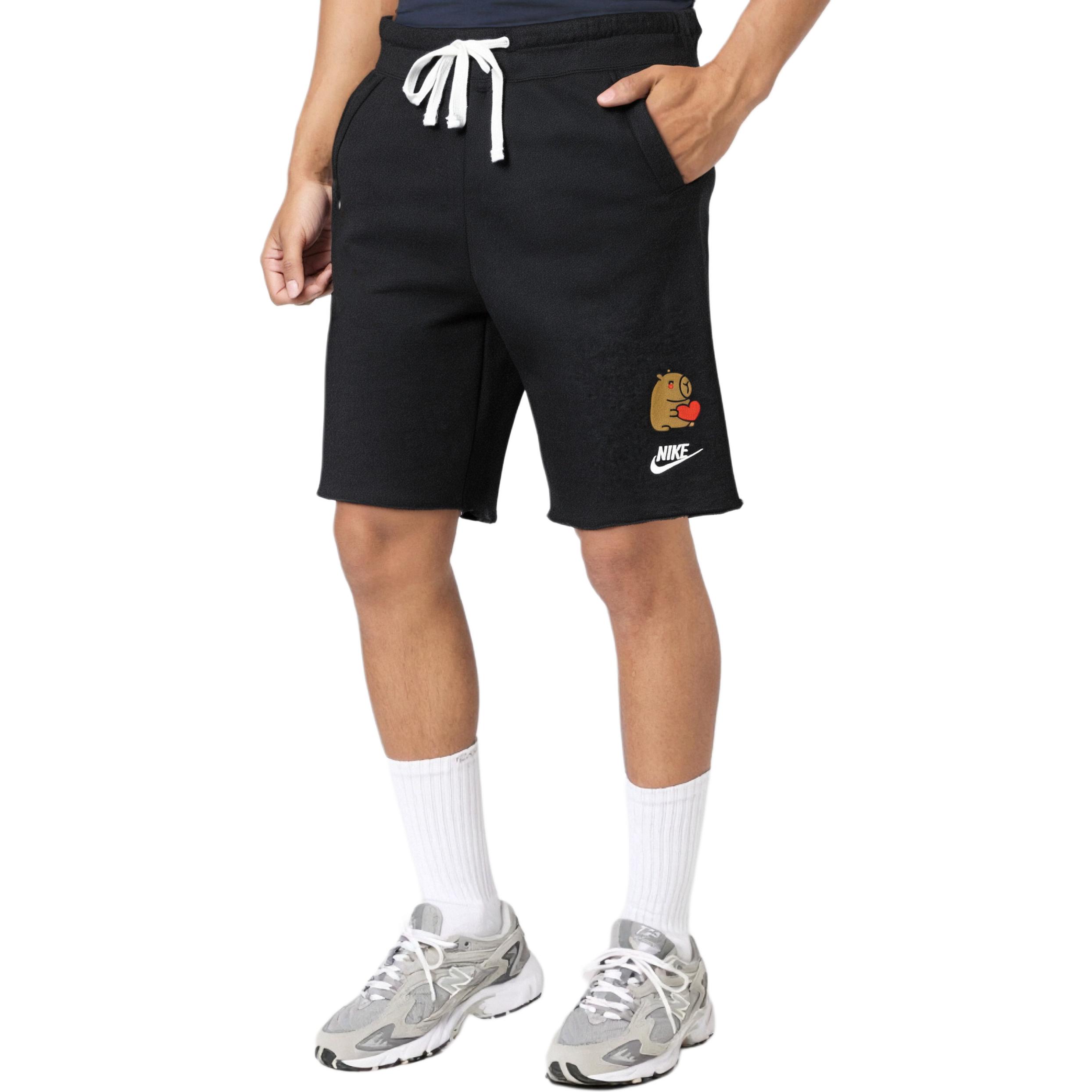 Необычные повседневные шорты Unisex Nike, черный — фото 2