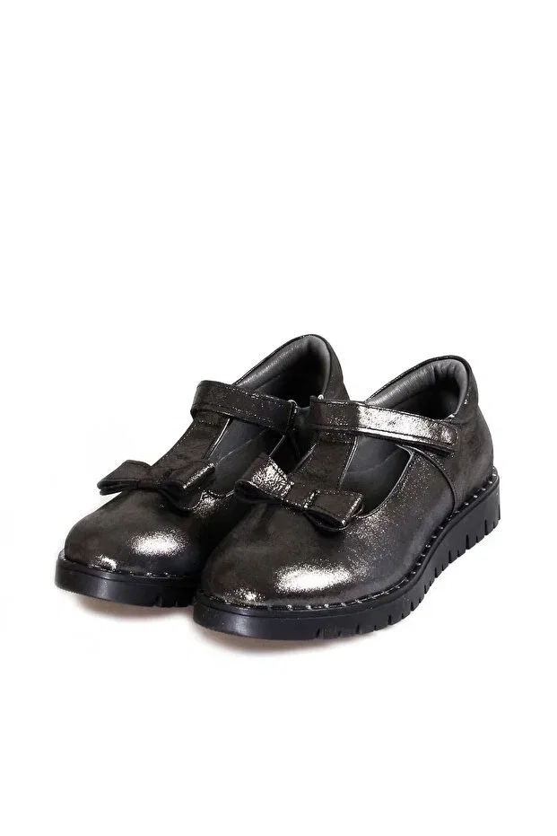 Детские балетки для девочек из натуральной кожи Mirgeshoes, Black