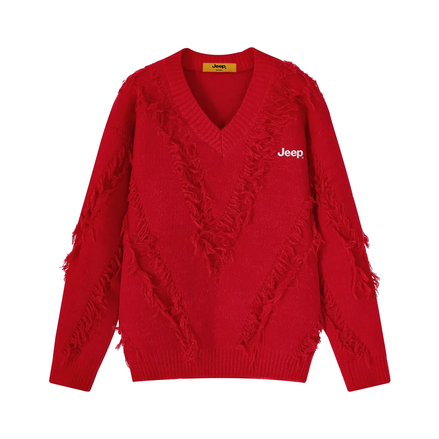 Детский свитер с V-образным вырезом Jeep, True Red