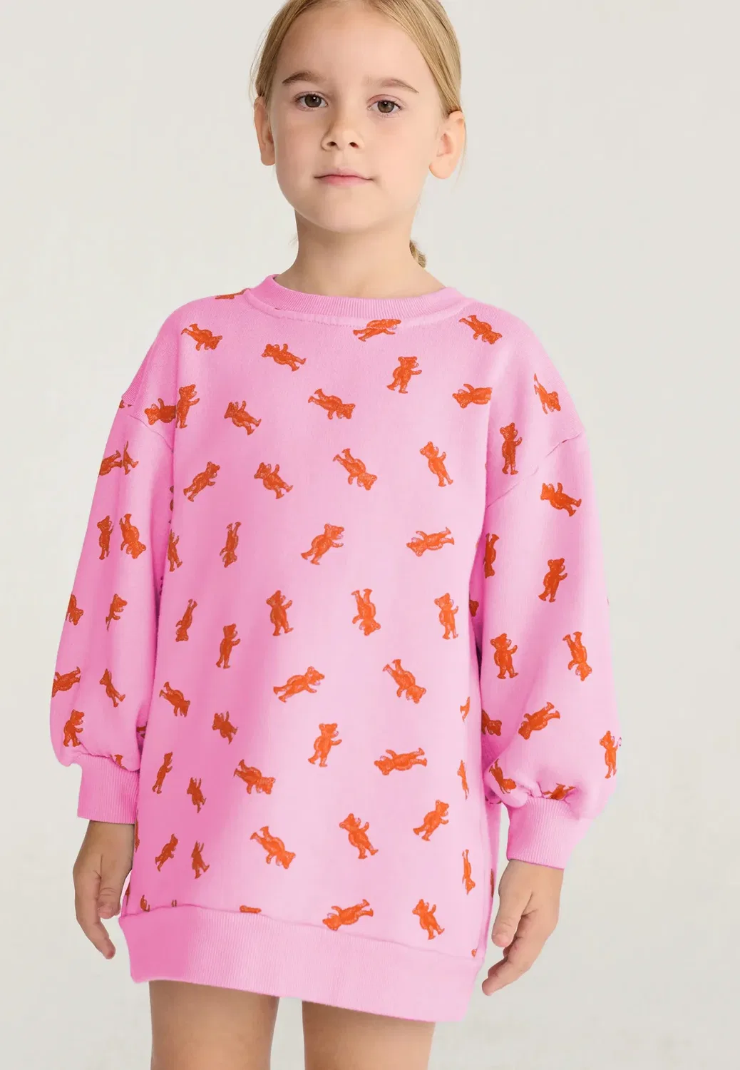 Мягкое лапчатое чудовище - спортивное платье Bobo Choses, Pink — фото 2