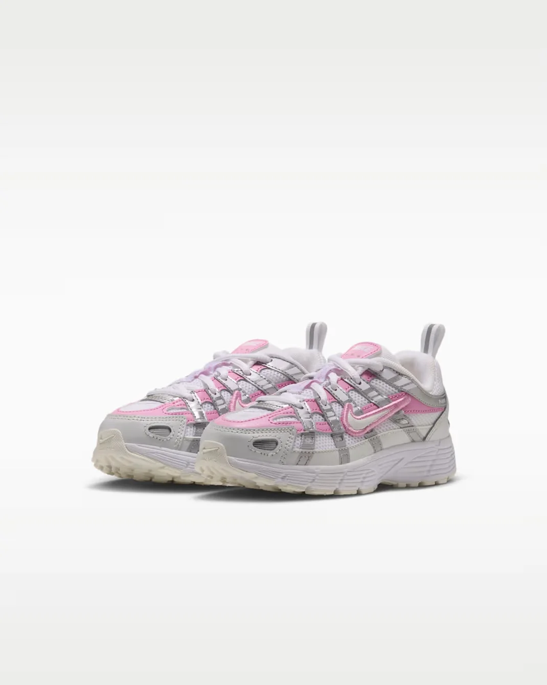 Кроссовки детские Nike P-6000, белый/розовый — фото 4