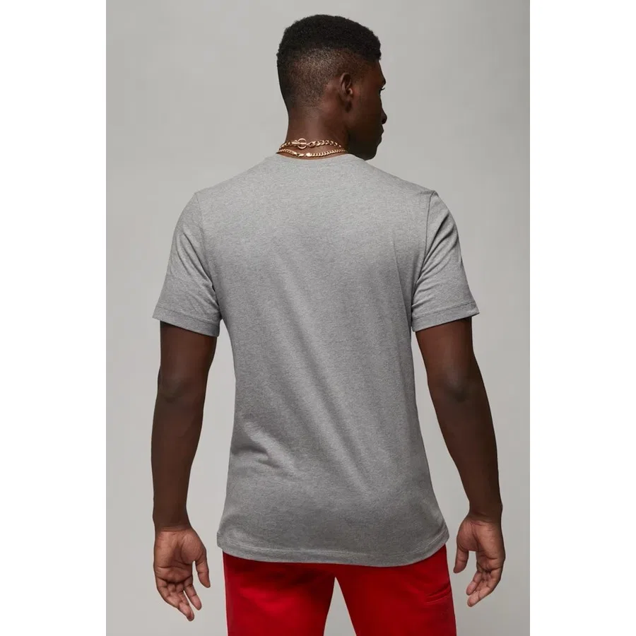 Мужская футболка с графическим принтом Air Jordan Graphic Ss Crew Nike, Серый — фото 2