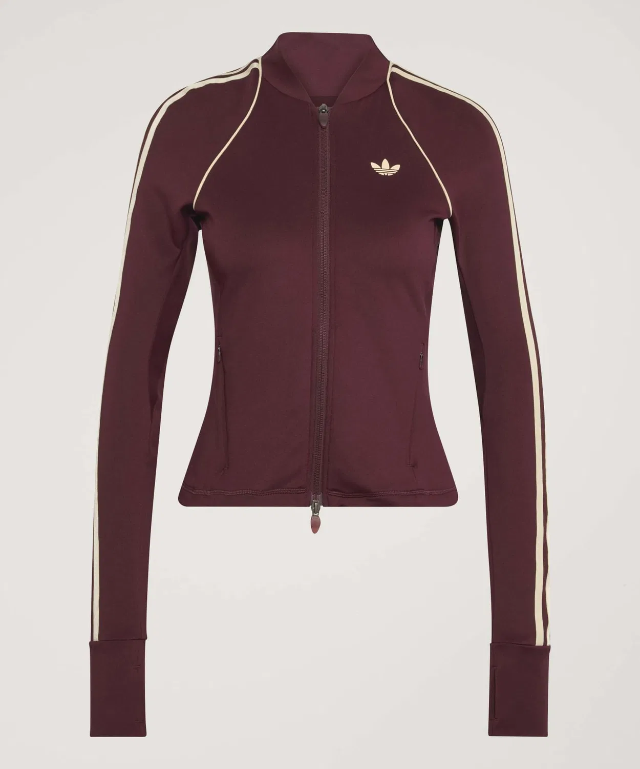 Женская футболка Slim Fit с принтом Adidas Originals SST Midlayer Shirt, Red — фото 3