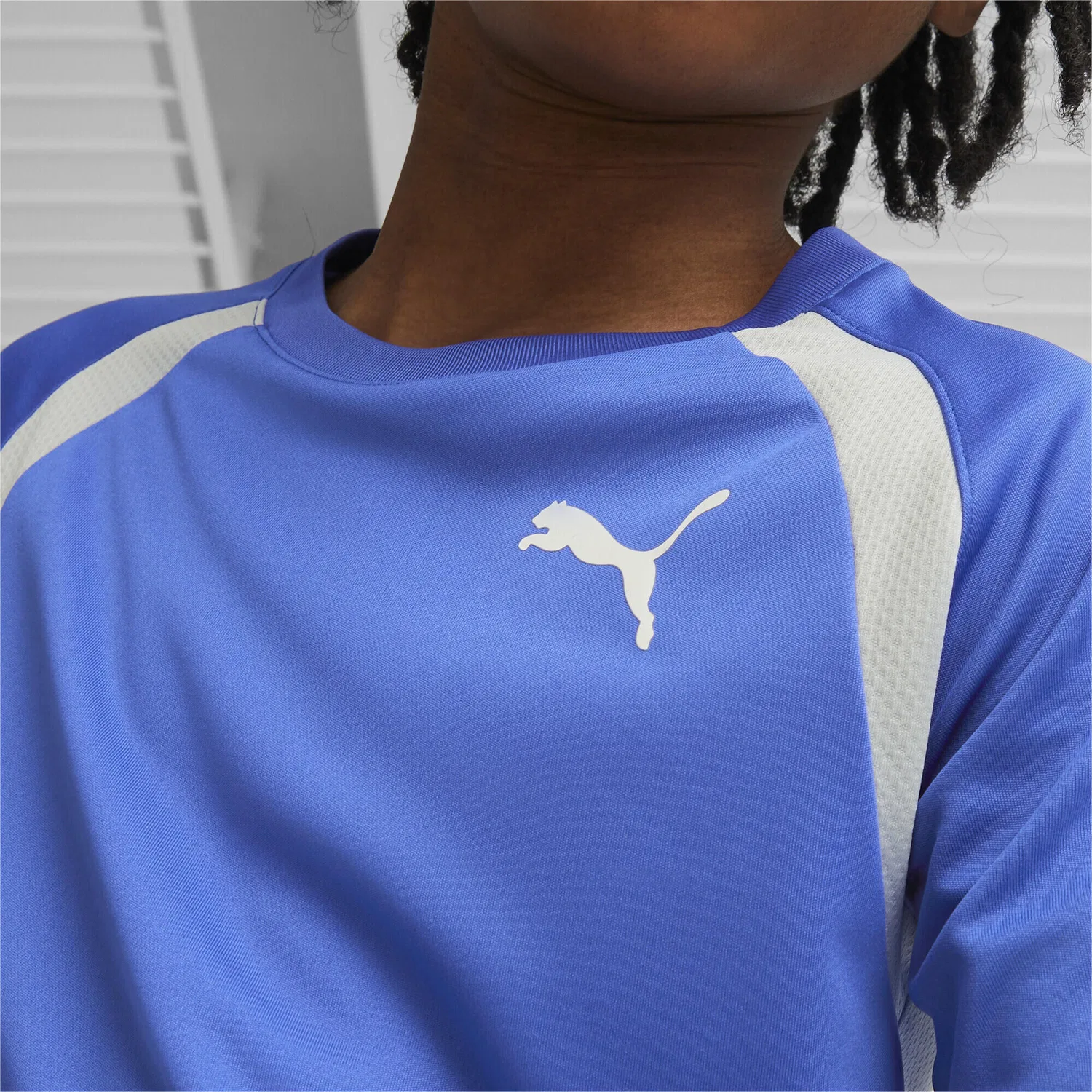 Детская футболка с длинным рукавом FIT Puma, Konigsblau — фото 4