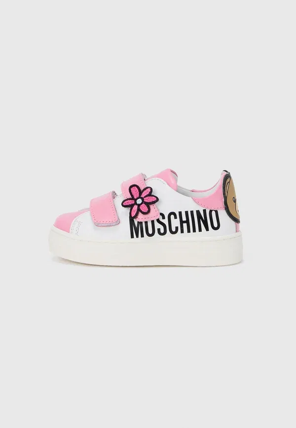 Кроссовки Moschino, белый/черный/розовый