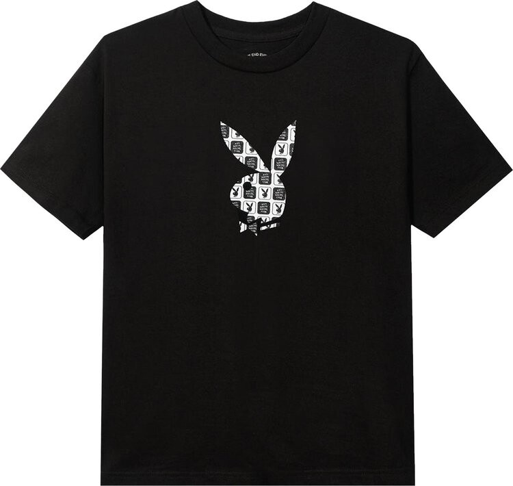 

Футболка Anti Social Social Club x Playboy Checkered Tee 'Black', черный