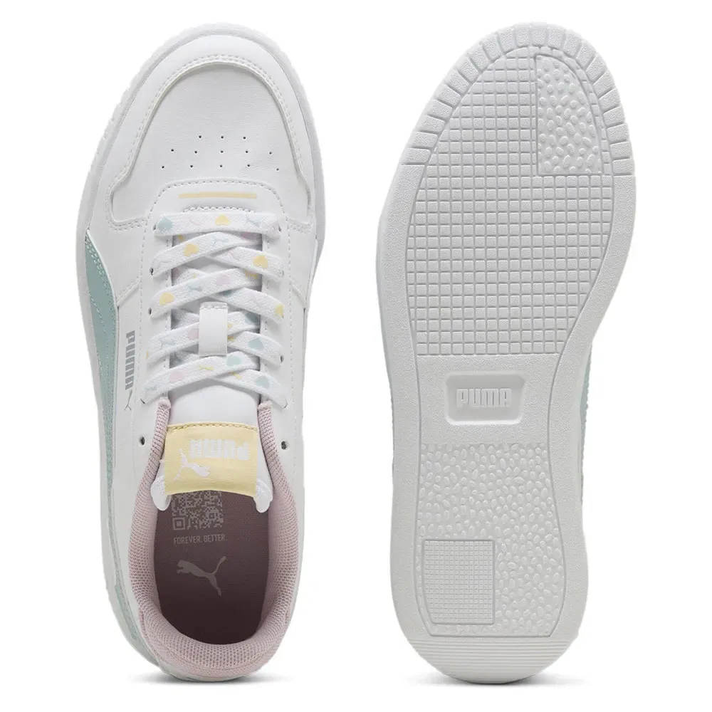 Детские кроссовки для девочек с платформой Carina Street Lacey Puma, White — фото 2