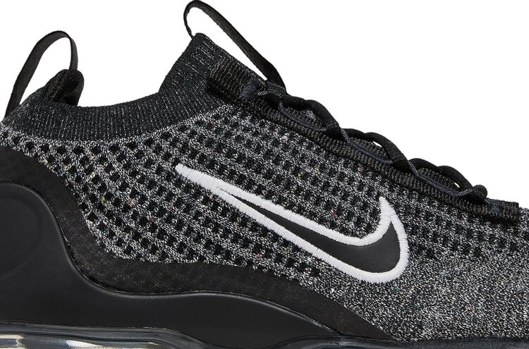 Кроссовки Nike Air VaporMax 2021 Flyknit GS 'Oreo', черный — фото 3