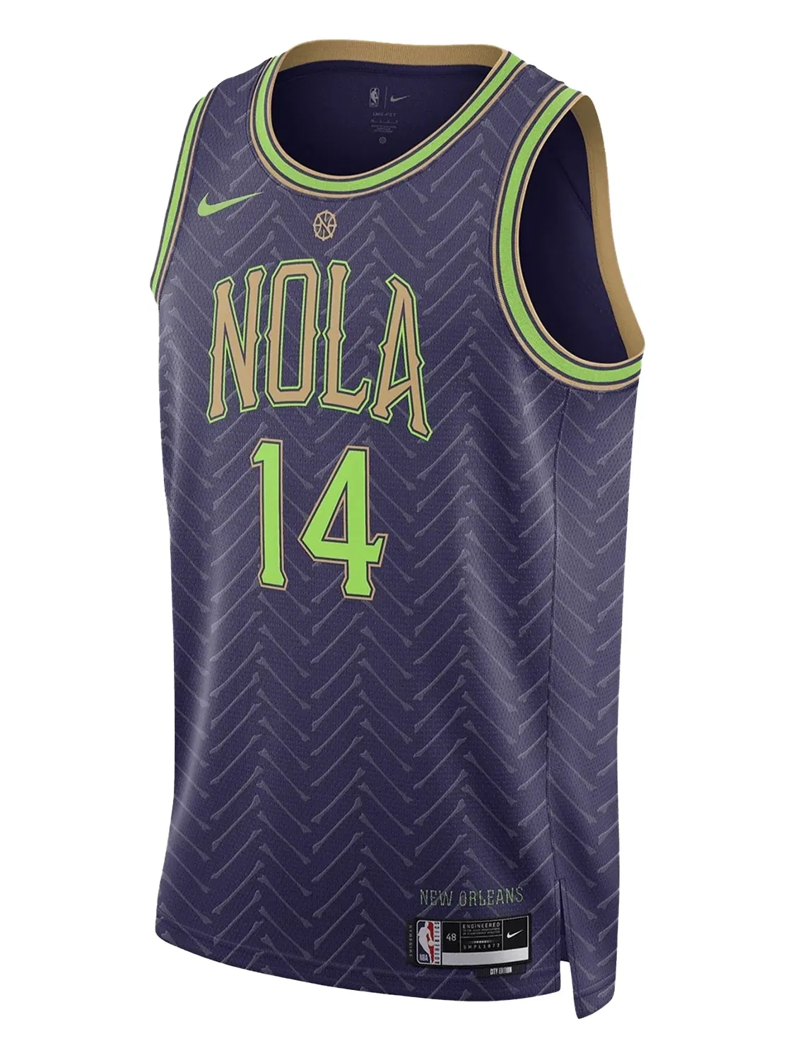 Майка NBA New Orleans Pelicans 24/25 City Edition '14 Ingram Swingman Nike, фиолетовый