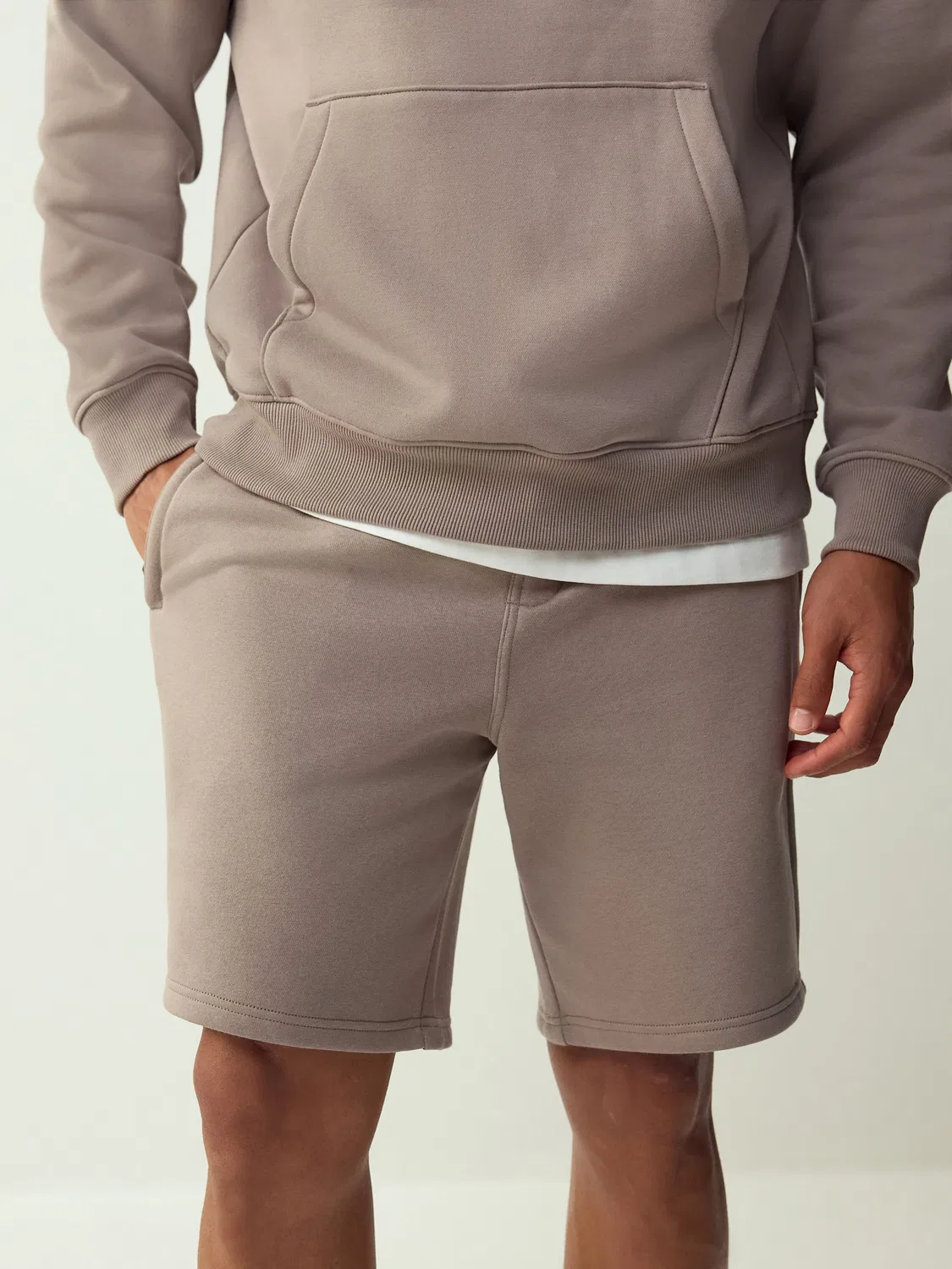 Шорты классические из велюра Light Brown Next